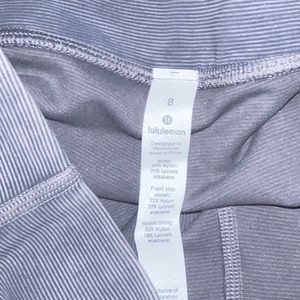 LuluLemon gray ribbed leggings